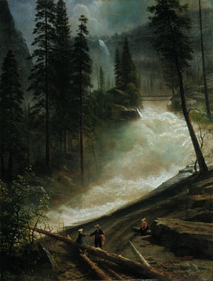 Albert Bierstadt Painting Nevada Falls, Yosemite 1872 - Click Image to Close